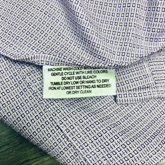 Harry Rosen Dress Shirt Lavender 16R - Picture 5 of 5